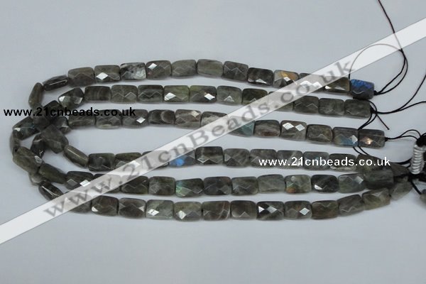 CLB196 15.5 inches 10*14mm faceted rectangle labradorite beads