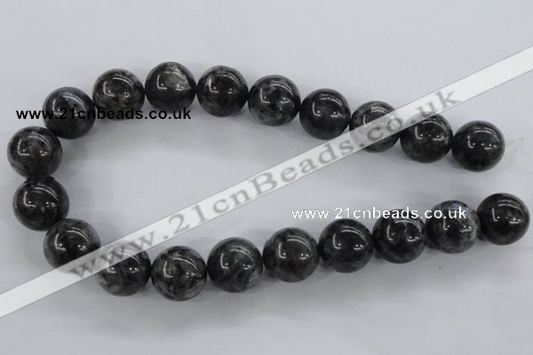 CLB357 15.5 inches 18mm round black labradorite beads wholesale