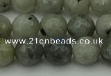 CLB863 15.5 inches 10mm faceted round AB grade labradorite beads