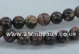 CLD03 15.5 inches 8mm round leopard skin jasper beads wholesale