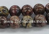 CLD05 15.5 inches 12mm round leopard skin jasper beads wholesale