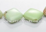 CLE13 15*15mm rhombic lemon turquoise gemstone beads Wholesale
