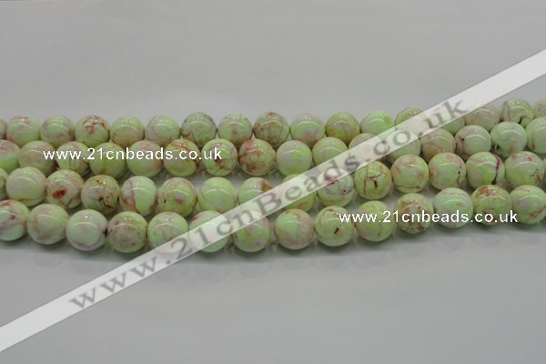 CLE202 15.5 inches 8mm round lemon turquoise beads wholesale