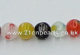 CLG500 16 inches 6mm round lampwork glass beads wholesale