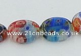 CLG589 16 inches 10*12mm oval lampwork glass beads wholesale