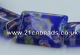 CLG622 5PCS 16 inches 13*18mm rectangle lampwork glass beads wholesale