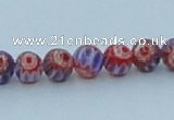 CLG628 10PCS 16 inches 6mm round lampwork glass beads wholesale
