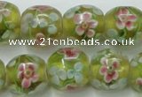 CLG761 15 inches 12mm round lampwork glass beads wholesale