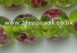 CLG877 14 inches 14mm round lampwork glass beads wholesale