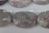 CLI70 15.5 inches 18*25mm oval lilac jasper beads wholesale