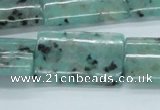 CLJ08 15.5 inches 22*32mm rectangle sesame jasper beads wholesale
