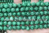 CLJ560 15.5 inches 6mm,8mm,10mm & 12mm faceted round sesame jasper beads