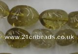 CLQ170 15.5 inches 12*16mm – 14*22mm nuggets natural lemon quartz beads