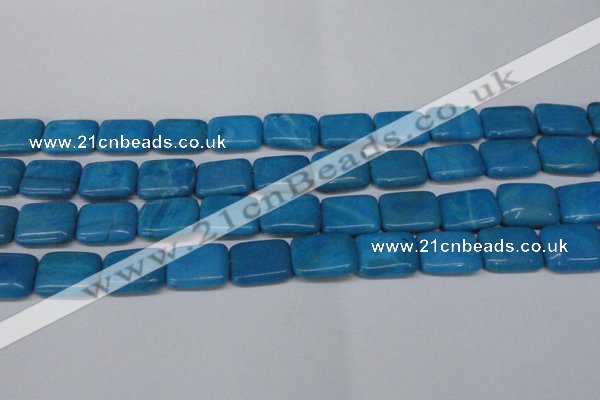 CLR442 15.5 inches 12*16mm rectangle dyed larimar gemstone beads