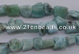 CLR47 15.5 inches 5*7mm – 10*12mm nuggets natural larimar beads