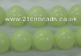 CLU06 15.5 inches 14mm round luminous stone beads wholesale