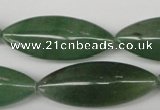 CME12 15.5 inches 15*40mm marquise green aventurine beads