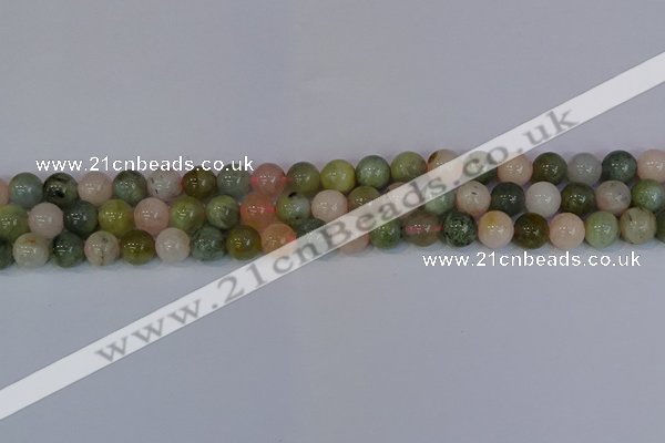 CMG162 15.5 inches 8mm round morganite gemstone beads wholesale