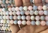 CMG331 15.5 inches 8mm round morganite beads wholesale