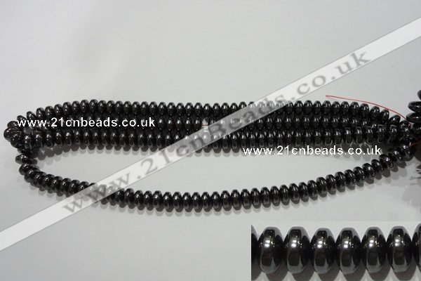 CMH167 15.5 inches 5*8mm rondelle magnetic hematite beads