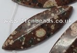 CMI18 Top-drilled 20*60mm marquise mica quartz beads wholesale