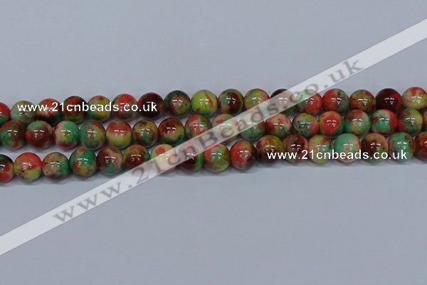 CMJ425 15.5 inches 12mm round rainbow jade beads wholesale