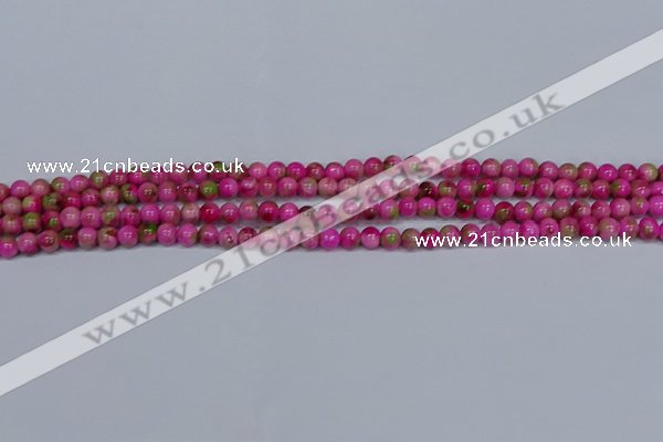 CMJ547 15.5 inches 4mm round rainbow jade beads wholesale