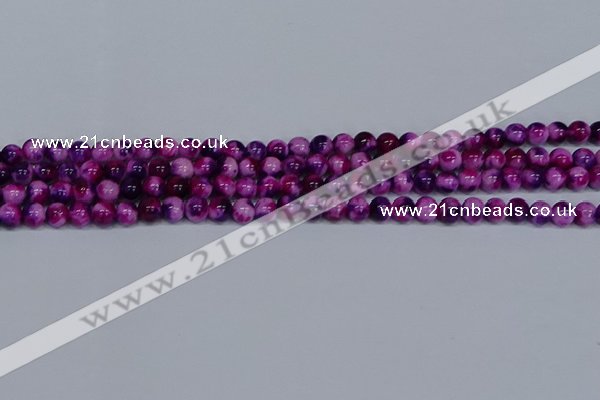 CMJ583 15.5 inches 6mm round rainbow jade beads wholesale