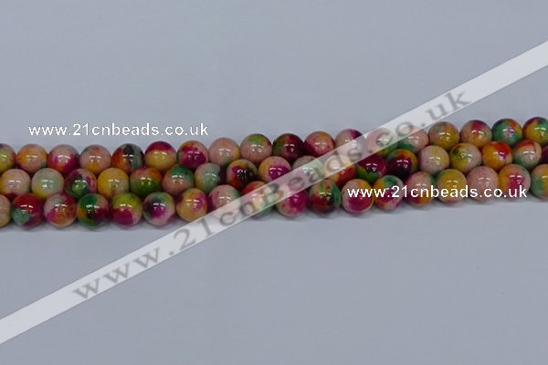 CMJ592 15.5 inches 10mm round rainbow jade beads wholesale
