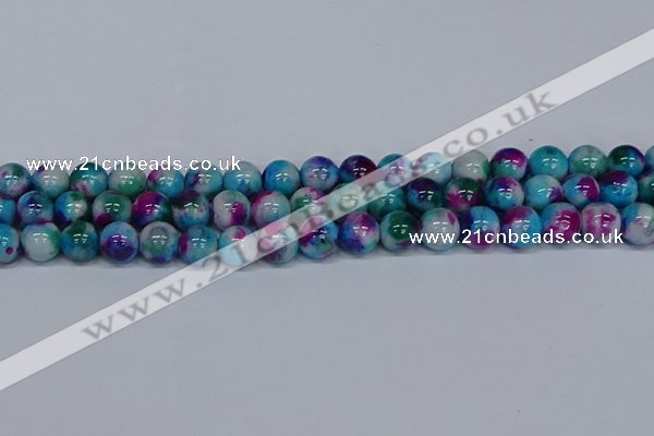 CMJ614 15.5 inches 12mm round rainbow jade beads wholesale