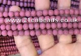 CMJ831 15.5 inches 6mm round matte Mashan jade beads wholesale