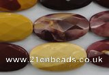 CMK110 15.5 inches 15*30mm faceted oval mookaite beads wholesale
