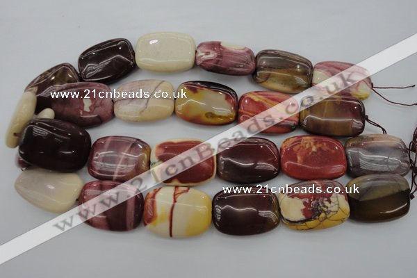 CMK148 15.5 inches 22*30mm rectangle mookaite beads wholesale