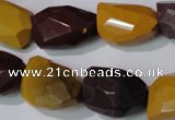 CMK234 15.5 inches 15*20mm faceted nuggets mookaite gemstone beads