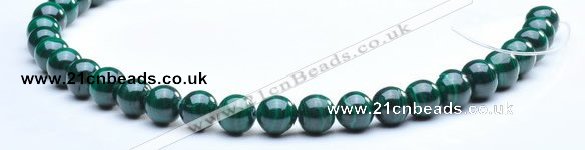 CMN06 10mm round A grade natural malachite  beads wholesale