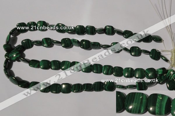 CMN294 15.5 inches 12*12mm square natural malachite beads wholesale