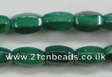 CMN422 15.5 inches 5*8mm faceted rice natural malachite beads