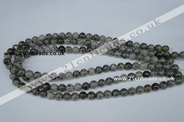 CMO03 15.5 inches 8mm round moss quartz beads wholesale