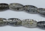 CMO10 15.5 inches 10*20mm rice moss quartz beads wholesale