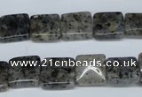 CMO15 15.5 inches 12*12mm square moss quartz beads wholesale