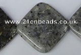 CMO21 15.5 inches 30*30mm diamond moss quartz beads wholesale