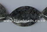 CMO24 15.5 inches 25*35mm marquise moss quartz beads wholesale