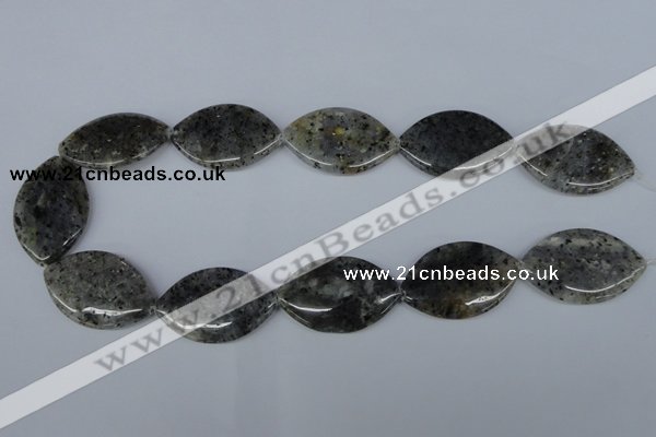 CMO24 15.5 inches 25*35mm marquise moss quartz beads wholesale