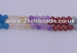 CMQ379 15.5 inches 12mm faceted nuggets mixed quartz beads wholesale