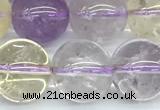 CMQ582 15 inches 12mm round mixed quartz beads