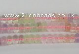 CMQ89 15.5 inches 4*7mm rondelle multicolor quartz beads