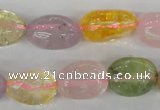 CMQ91 15.5 inches 12*18mm nuggets multicolor quartz beads