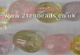 CMQ92 15.5 inches 15*20mm nuggets multicolor quartz beads