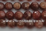CMS1011 15.5 inches 6mm faceted round AA grade moonstone beads
