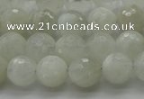 CMS1042 15.5 inches 8mm faceted round A grade white moonstone beads